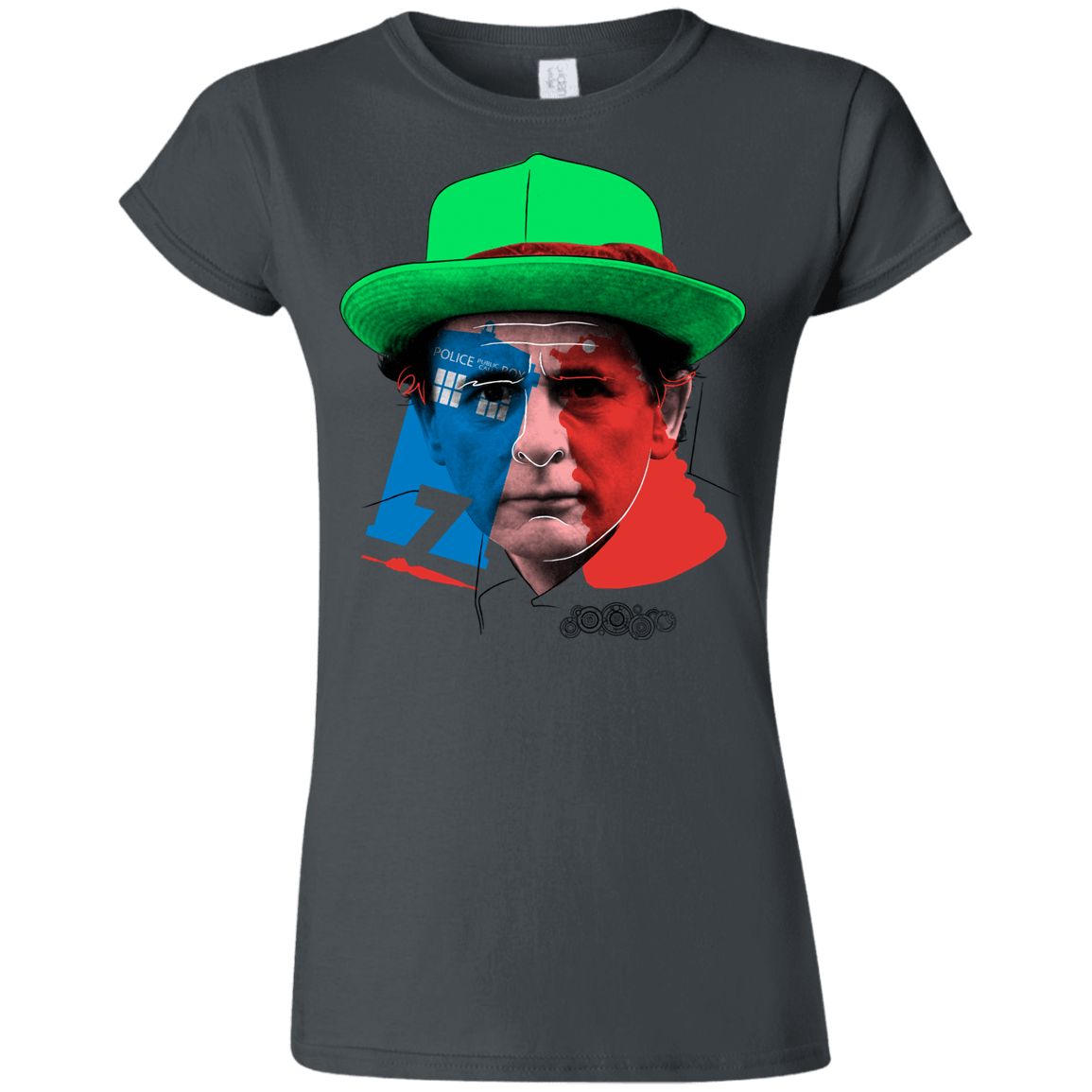 T-Shirts Charcoal / S Doctor Warwhol 7 Junior Slimmer-Fit T-Shirt