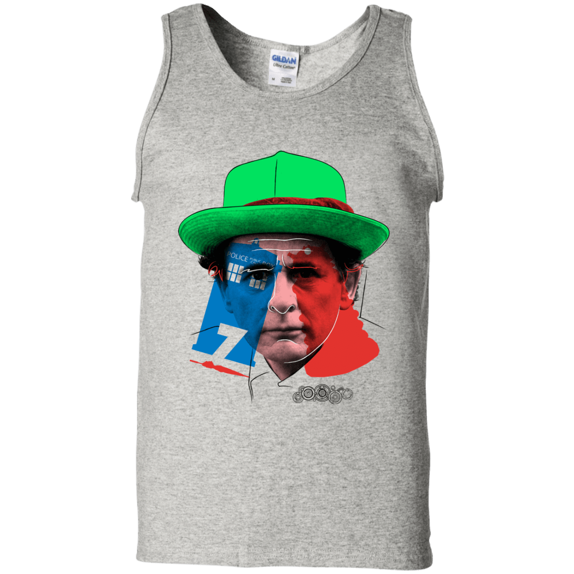 T-Shirts Ash / S Doctor Warwhol 7 Men's Tank Top