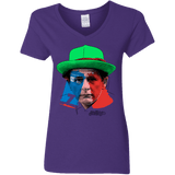 T-Shirts Purple / S Doctor Warwhol 7 Women's V-Neck T-Shirt