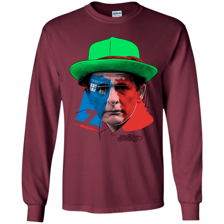 T-Shirts Maroon / YS Doctor Warwhol 7 Youth Long Sleeve T-Shirt