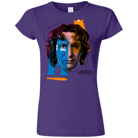 T-Shirts Purple / S Doctor Warwhol 8 Junior Slimmer-Fit T-Shirt