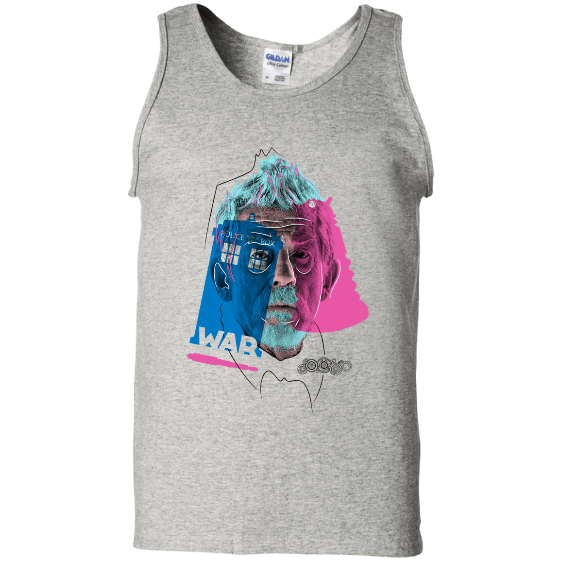 T-Shirts Ash / S Doctor Warwhol War Men's Tank Top