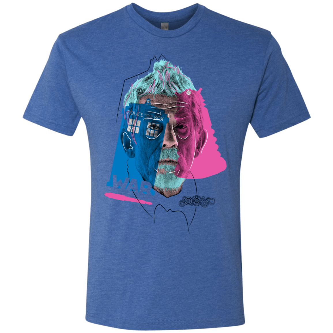 T-Shirts Vintage Royal / S Doctor Warwhol War Men's Triblend T-Shirt