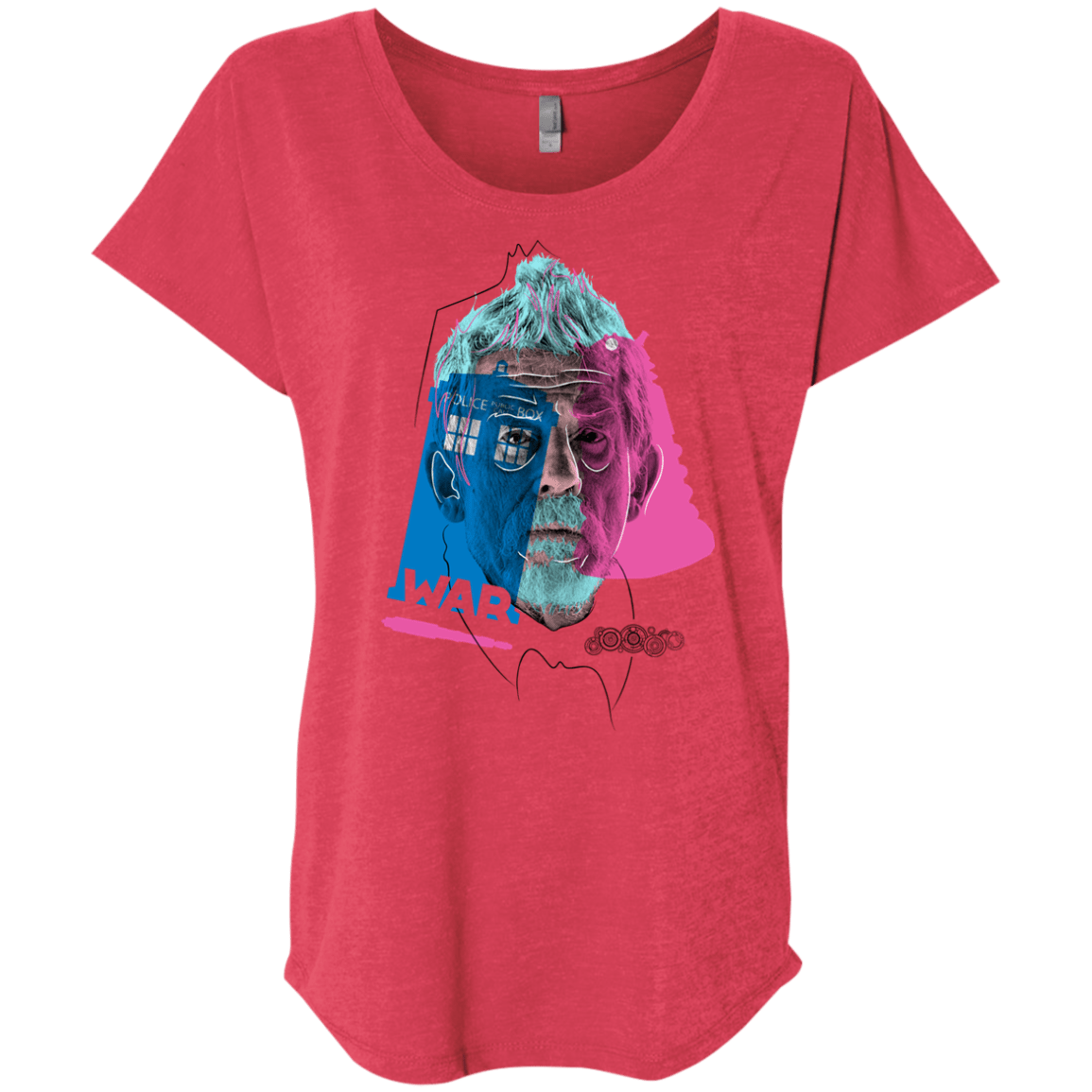 T-Shirts Vintage Red / X-Small Doctor Warwhol War Triblend Dolman Sleeve