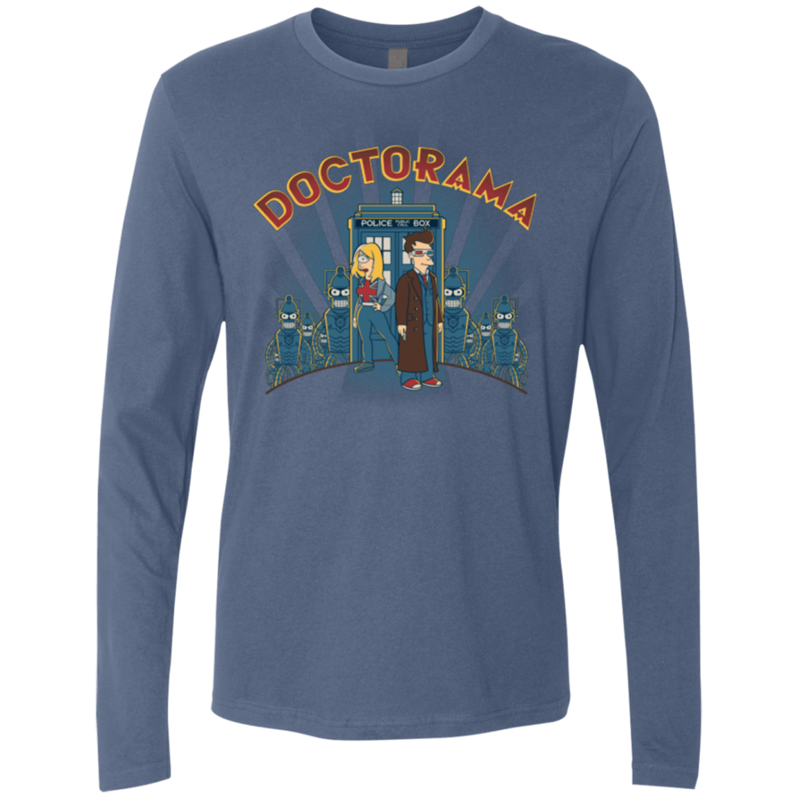 T-Shirts Indigo / Small DOCTORAMA (2) Men's Premium Long Sleeve
