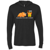 T-Shirts Vintage Black / X-Small Dodongo Dislikes Smoke Triblend Long Sleeve Hoodie Tee