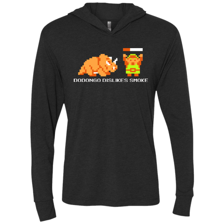 T-Shirts Vintage Black / X-Small Dodongo Dislikes Smoke Triblend Long Sleeve Hoodie Tee