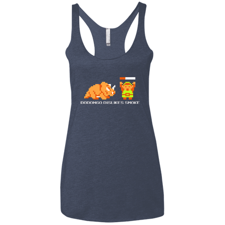 T-Shirts Vintage Navy / X-Small Dodongo Dislikes Smoke Women's Triblend Racerback Tank