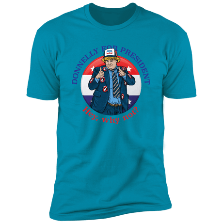 T-Shirts Turquoise / S Donnelly 4 Pres Men's Premium T-Shirt