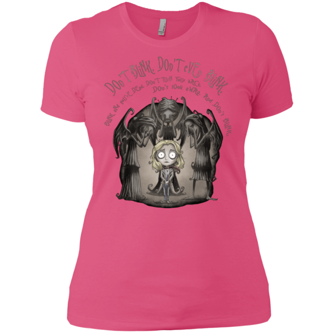 T-Shirts Hot Pink / X-Small Dont Blink Women's Premium T-Shirt