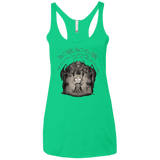 T-Shirts Envy / X-Small Dont Blink Women's Triblend Racerback Tank