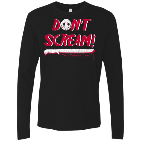 T-Shirts Black / Small Dont Scream Men's Premium Long Sleeve