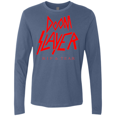 T-Shirts Indigo / Small Doom Slayer Men's Premium Long Sleeve