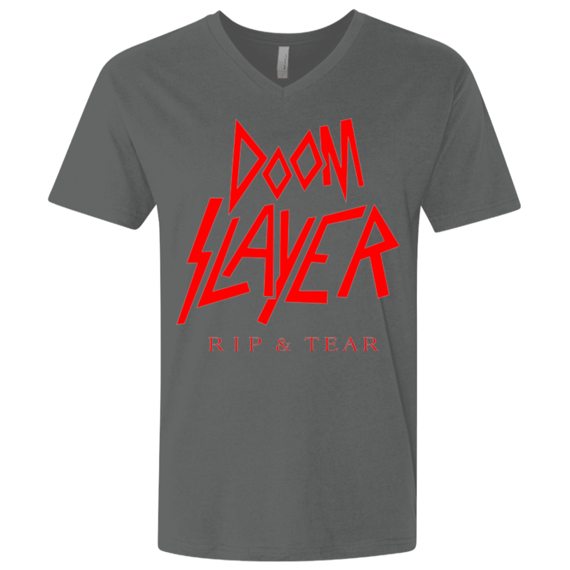 T-Shirts Heavy Metal / X-Small Doom Slayer Men's Premium V-Neck
