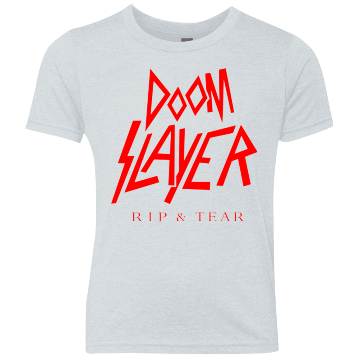 T-Shirts Heather White / YXS Doom Slayer Youth Triblend T-Shirt