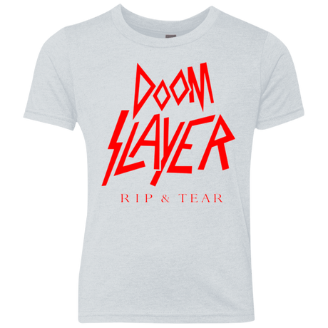 T-Shirts Heather White / YXS Doom Slayer Youth Triblend T-Shirt