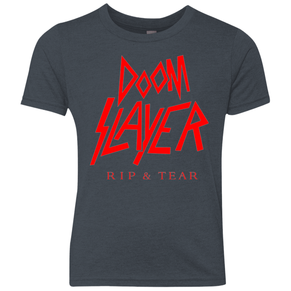 T-Shirts Vintage Navy / YXS Doom Slayer Youth Triblend T-Shirt