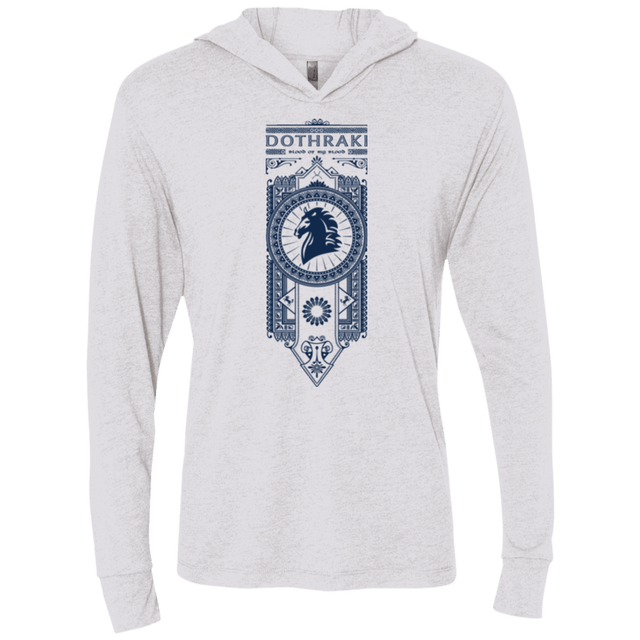 T-Shirts Heather White / X-Small Dothraki Triblend Long Sleeve Hoodie Tee