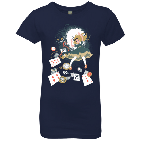 T-Shirts Midnight Navy / YXS Down the rabbit hole Girls Premium T-Shirt