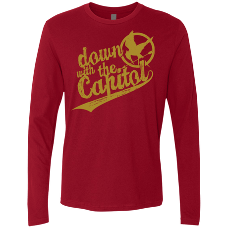 T-Shirts Cardinal / Small Down with the Capitol Men's Premium Long Sleeve