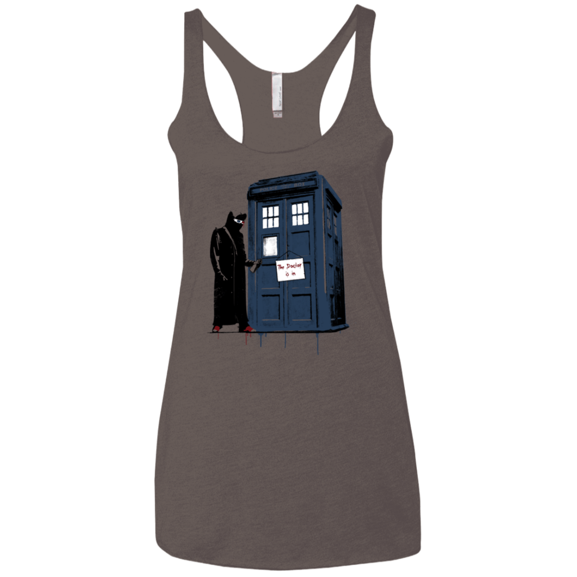 T-Shirts Macchiato / X-Small DR Banksy 10 Women's Triblend Racerback Tank