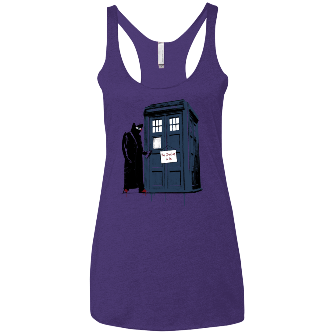 T-Shirts Purple / X-Small DR Banksy 10 Women's Triblend Racerback Tank