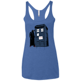 T-Shirts Vintage Royal / X-Small DR Banksy 10 Women's Triblend Racerback Tank