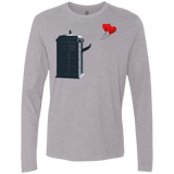 T-Shirts Heather Grey / Small Dr Banksy Heart Balloon Men's Premium Long Sleeve
