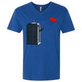 T-Shirts Royal / X-Small Dr Banksy Heart Balloon Men's Premium V-Neck