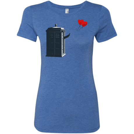 T-Shirts Vintage Royal / Small Dr Banksy Heart Balloon Women's Triblend T-Shirt