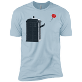T-Shirts Light Blue / X-Small Dr Banksy Rose Balloon Men's Premium T-Shirt