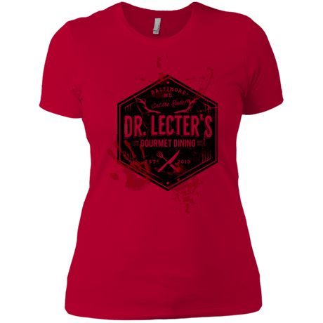 T-Shirts Red / X-Small Dr. Lecter's Gourmet Dining Women's Premium T-Shirt
