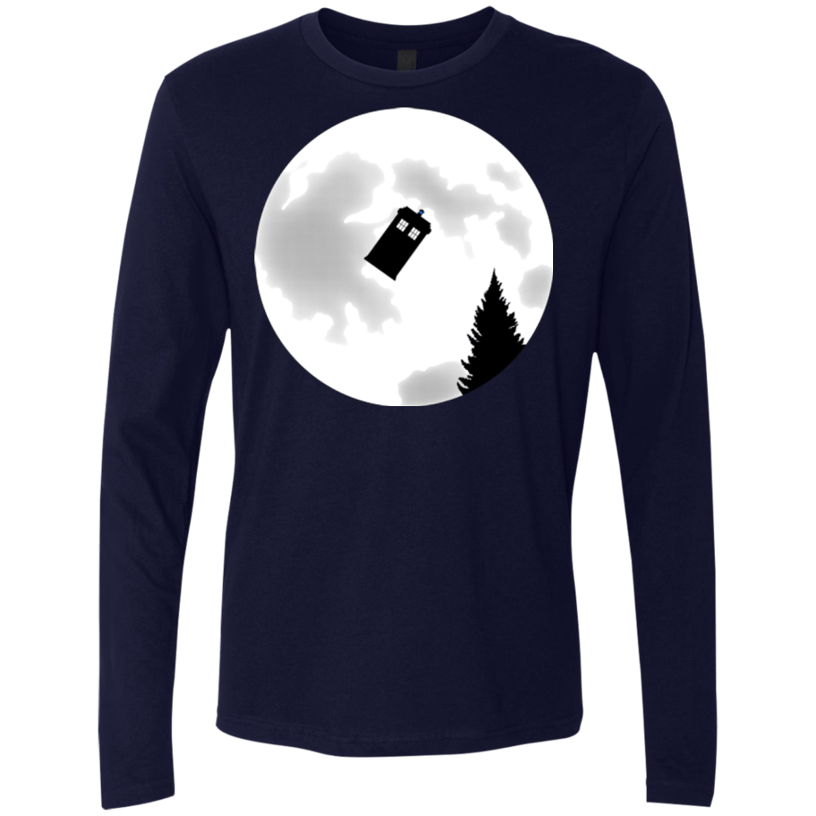T-Shirts Midnight Navy / Small Dr Phone Home Men's Premium Long Sleeve