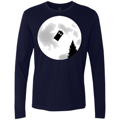 T-Shirts Midnight Navy / Small Dr Phone Home Men's Premium Long Sleeve