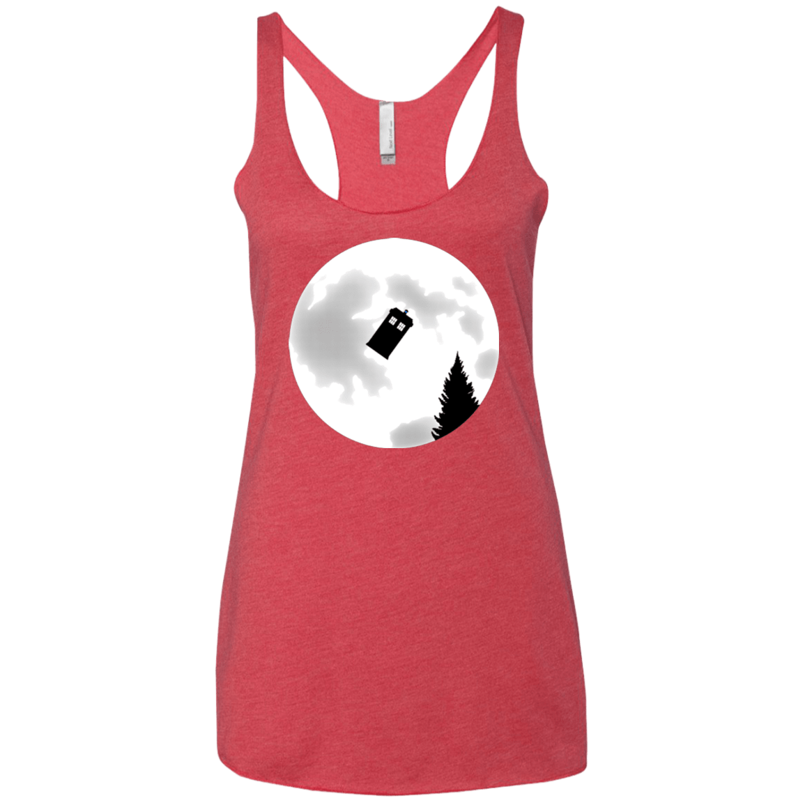 T-Shirts Vintage Red / X-Small Dr Phone Home Women's Triblend Racerback Tank