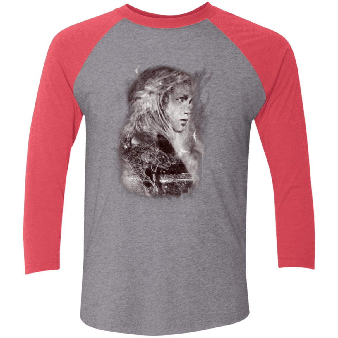 T-Shirts Premium Heather/ Vintage Red / X-Small Dracarys Men's Triblend 3/4 Sleeve