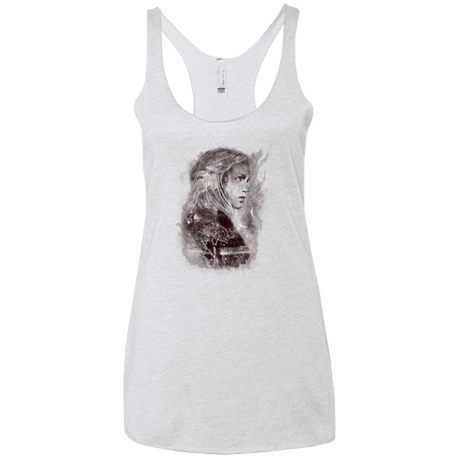 T-Shirts Heather White / X-Small Dracarys Women's Triblend Racerback Tank