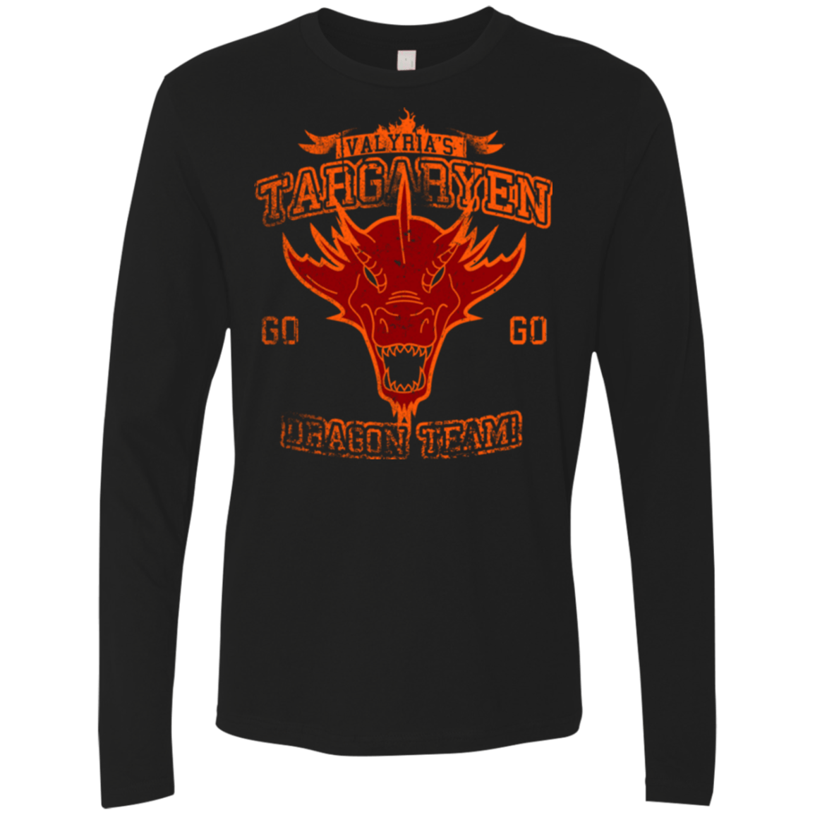 T-Shirts Black / Small Dragon Team Men's Premium Long Sleeve