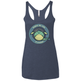 T-Shirts Vintage Navy / X-Small Dragons are Cute Women's Triblend Racerback Tank