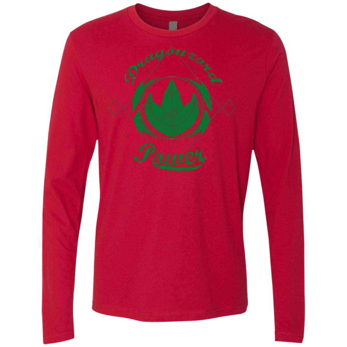 T-Shirts Red / Small Dragonzord Power Men's Premium Long Sleeve