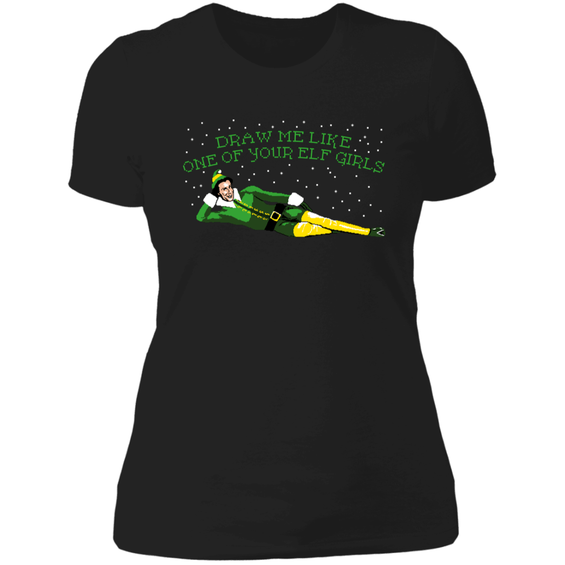 T-Shirts Black / X-Small Draw Me Elf Women's Premium T-Shirt