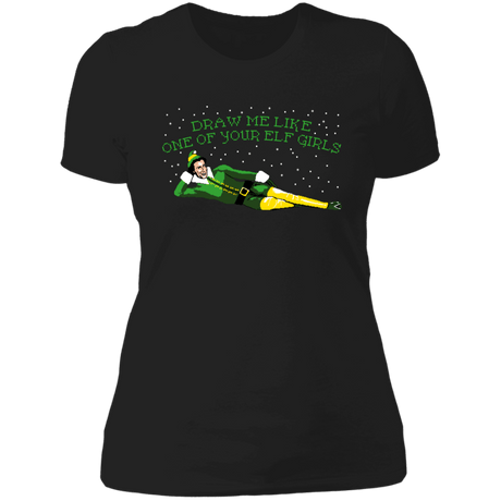 T-Shirts Black / X-Small Draw Me Elf Women's Premium T-Shirt