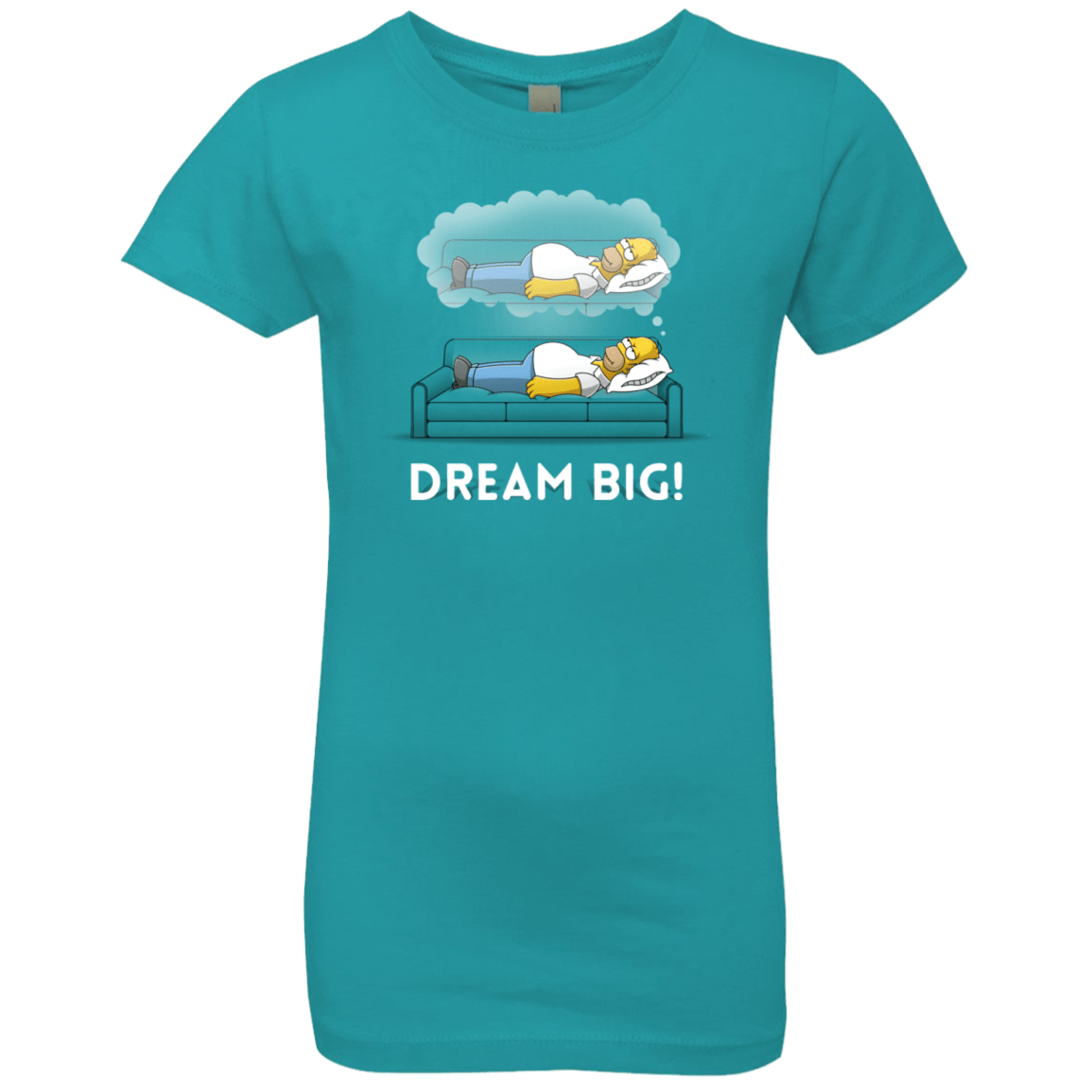 T-Shirts Tahiti Blue / YXS Dream Big! Girls Premium T-Shirt