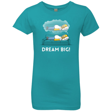 T-Shirts Tahiti Blue / YXS Dream Big! Girls Premium T-Shirt