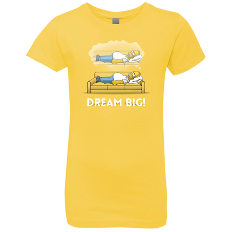T-Shirts Vibrant Yellow / YXS Dream Big! Girls Premium T-Shirt
