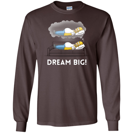 T-Shirts Dark Chocolate / S Dream Big! Men's Long Sleeve T-Shirt