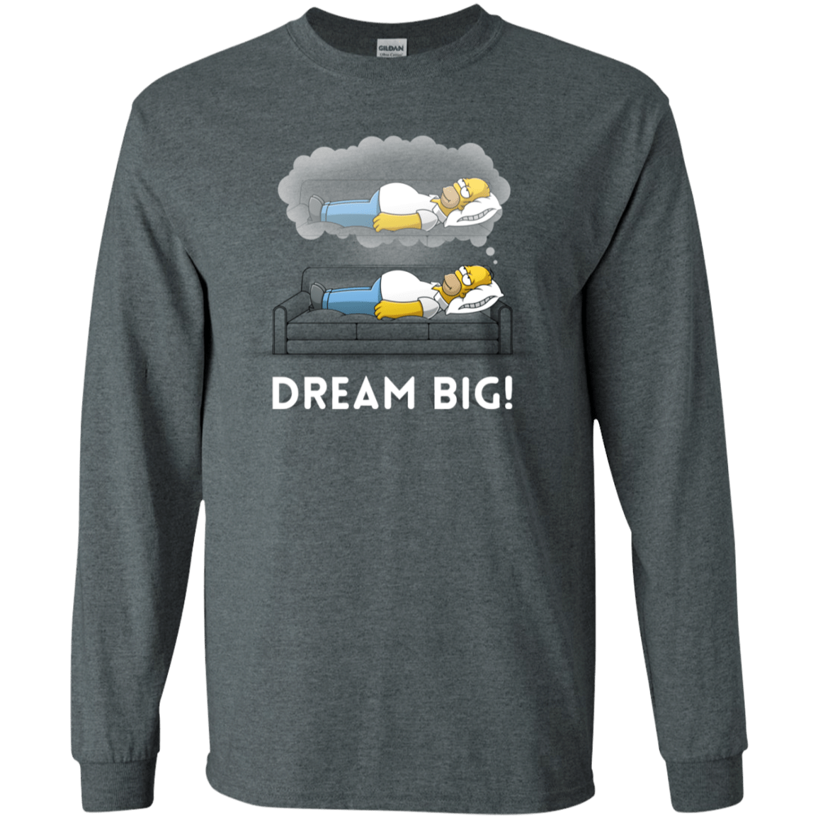 T-Shirts Dark Heather / S Dream Big! Men's Long Sleeve T-Shirt