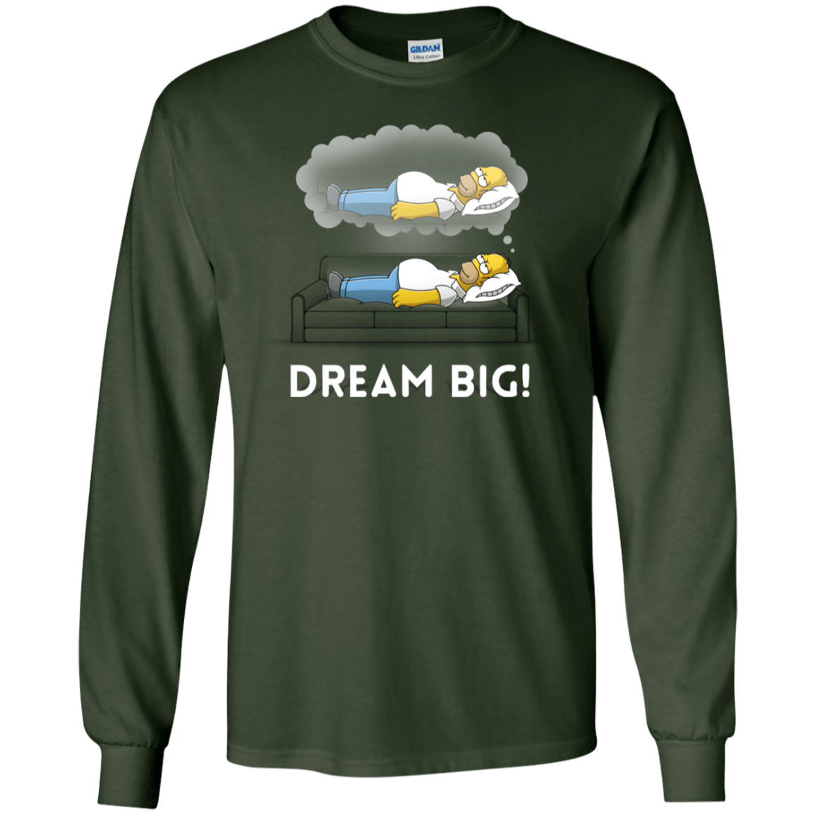 T-Shirts Forest Green / S Dream Big! Men's Long Sleeve T-Shirt