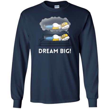 T-Shirts Navy / S Dream Big! Men's Long Sleeve T-Shirt