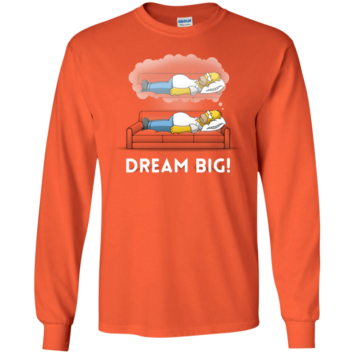 T-Shirts Orange / S Dream Big! Men's Long Sleeve T-Shirt
